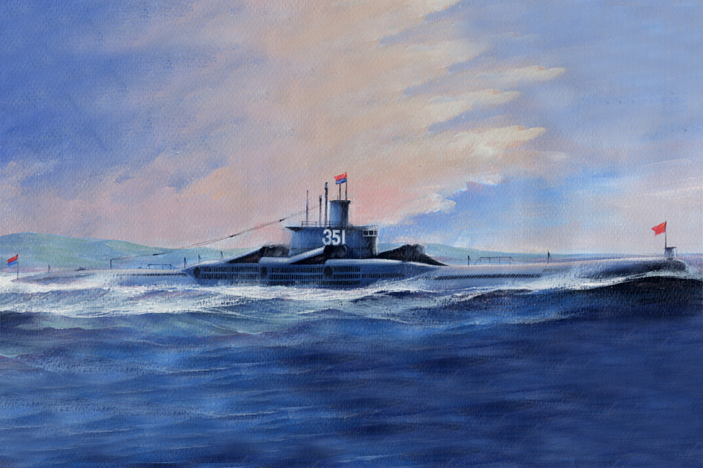 Maquette sous-marin Wuhan Type 033G HobbyBoss idéal diorama naval miniature