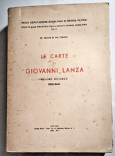 LE CARTE DI GIOVANNI LANZA Vol. II (1858-1864) -De Vecchi di Val Gismon 1936