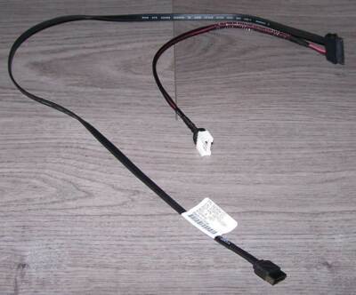 878935-001 SATA-Kabel SATA-Stecker + Floppy-Strom-Buchse auf Slim-SATA Stecker