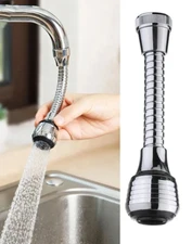 1 PC 360° Rotatable Faucet Extender - 2 Modes, Splash-Proof Nozzle for Kitchen