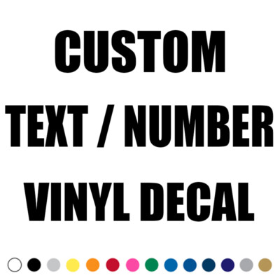 Custom Text Decal Car Truck Number Lettering Business Sign Name Vinyl Store