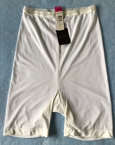 Vintage Vanity Fair transparente 7 Pettipants lange Slipshorts Nylon neu mit Etikett weiß Kissenrücken - Bild 1 von 8