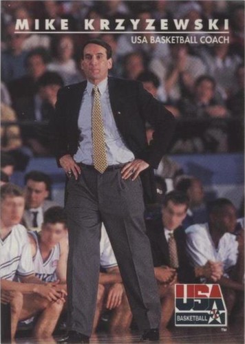 MIKE KRZYZEWSKI ~ Duke Coach K ~ USA Basketball Trading Card #96