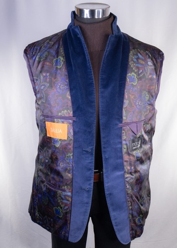 Tallia Men's Navy Blue Blazer Sport Coat Blazer Sz 42R - Elegant Party Jacket - Picture 10 of 13