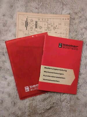 Becker Autoradio Manual  Stereo MU VTG Manual Wiring Diagram Sleeve German