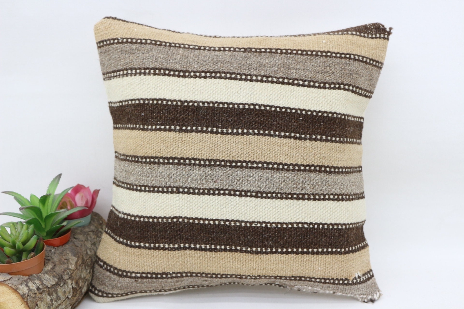 Home Decor Pillow, Vintage Kilim Pillow, 12