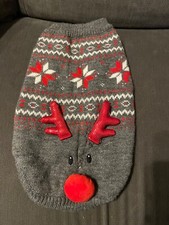 renifer bożonarodzeniowy pies jumper rozmiar s, palisandr