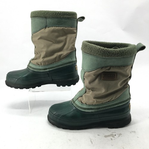 Sorel tirar Impermeable Invierno Botas de pato a mitad de la pantorrilla para  mujeres 7 verde caucho natural | eBay