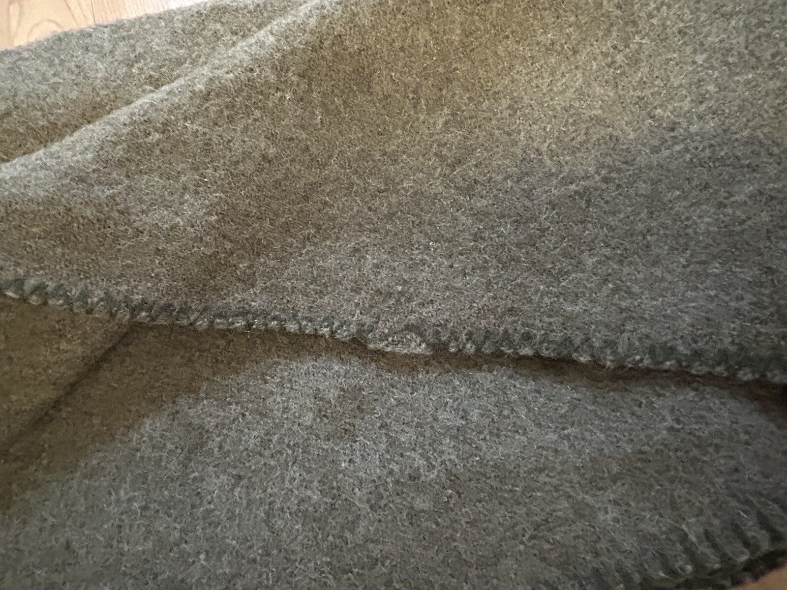 Vintage VAN WYK DEKEN HOLLAND 100 Wool Blanket 1957 Mothproof Grey eBay