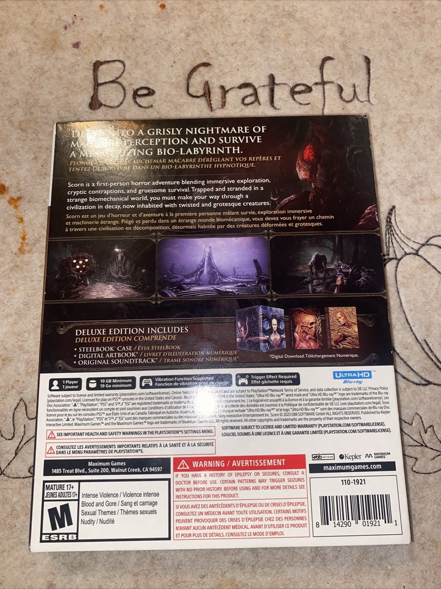 Scorn: Deluxe Limited Steelbook Edition (Sony PlayStation 5
