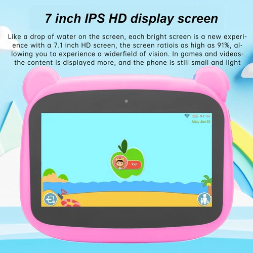 7 Inch Kids Tablet IPS HD Display Kids Tablet 2G RAM 16G ROM Cartoon Bear Shape - Picture 12 of 12