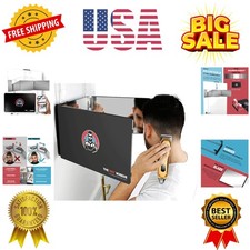 The 360 Mirror - 3 Way Mirror for Self Hair Cutting - Adjustable Trifold Barb...