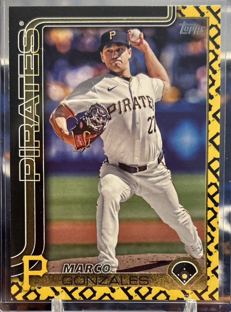 2025 Topps Series 1 Marco Gonzales Pirates Team Logo Border SSP #113