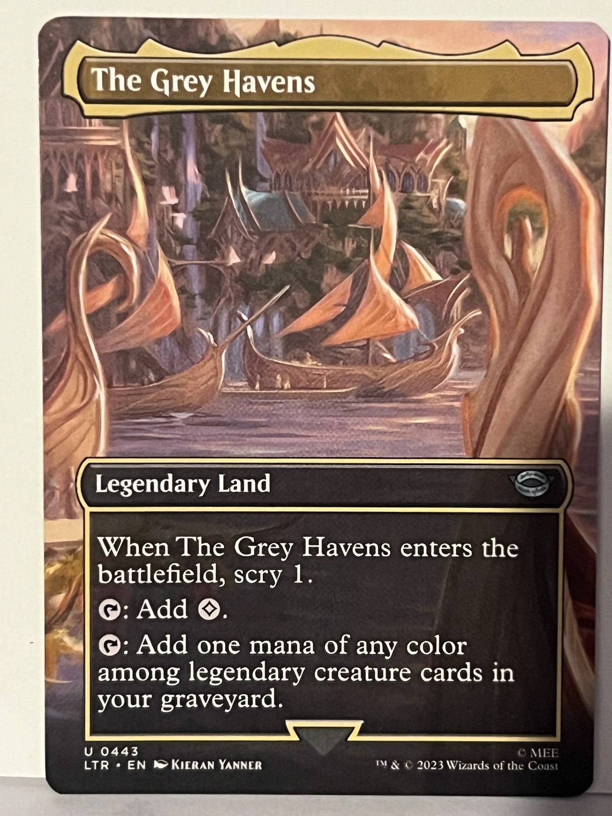 The Grey Havens (Borderless) 443 Lord of the Rings NM MTG