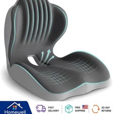 Ergonomic 2-in-1 Memory Foam Seat Cushion & L...