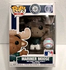 Funko Pop MLB Seattle Mariners Mascot Mariner Moose 01 Vinyl Figure NEW Baseball