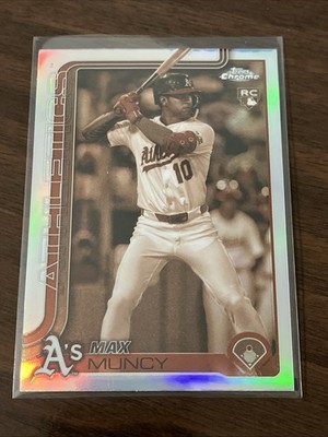 2025 Topps Chrome - Max Muncy #221 Sepia Refractor (RC)