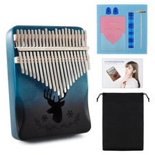 Kalimba Thumb Piano Portable Mbira Finger Piano Kalimba 21 keys Musical Instr...
