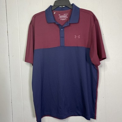 Under Armour Performance Polo Mens Large Two Tone Color Way 24x29 L