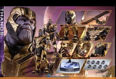 Hot toys MMS529 Endgame Thanos Golden armor 1:6 Figur Neu OVP Mit shipper
