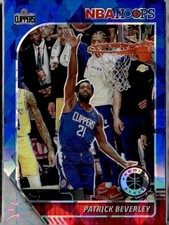 2019-20 Hoops Premium Stock #271 Patrick Beverley Prizms Blue Cracked Ice