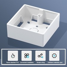 86 Type Switch Socket Box White Junction Outfit Box Wall Surface Junction Box