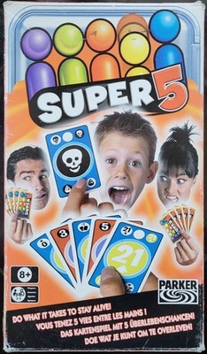 SUPER 5 Kartenspiel v. Parker Hasbro  