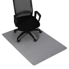 55 Inches x 35 Inches Office Chair Mat for Hardwood Floors Gray