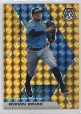 2021 Panini Mosaic Gold Mosaic Prizm 3/10 Miguel Rojas #72 xr1