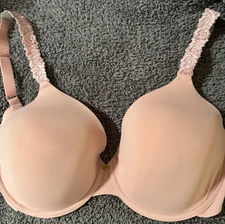  NATORI 731080 Rose Dream Custom Coverage Underwire Bra 32G Light Pink