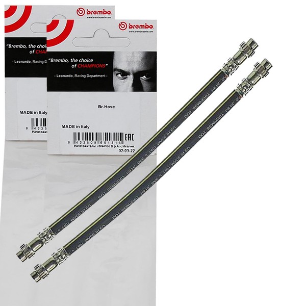 2X Brembo BremsschlÄUche Hinten Vorne Beidseitig Passend FÜR Peugeot 206-image