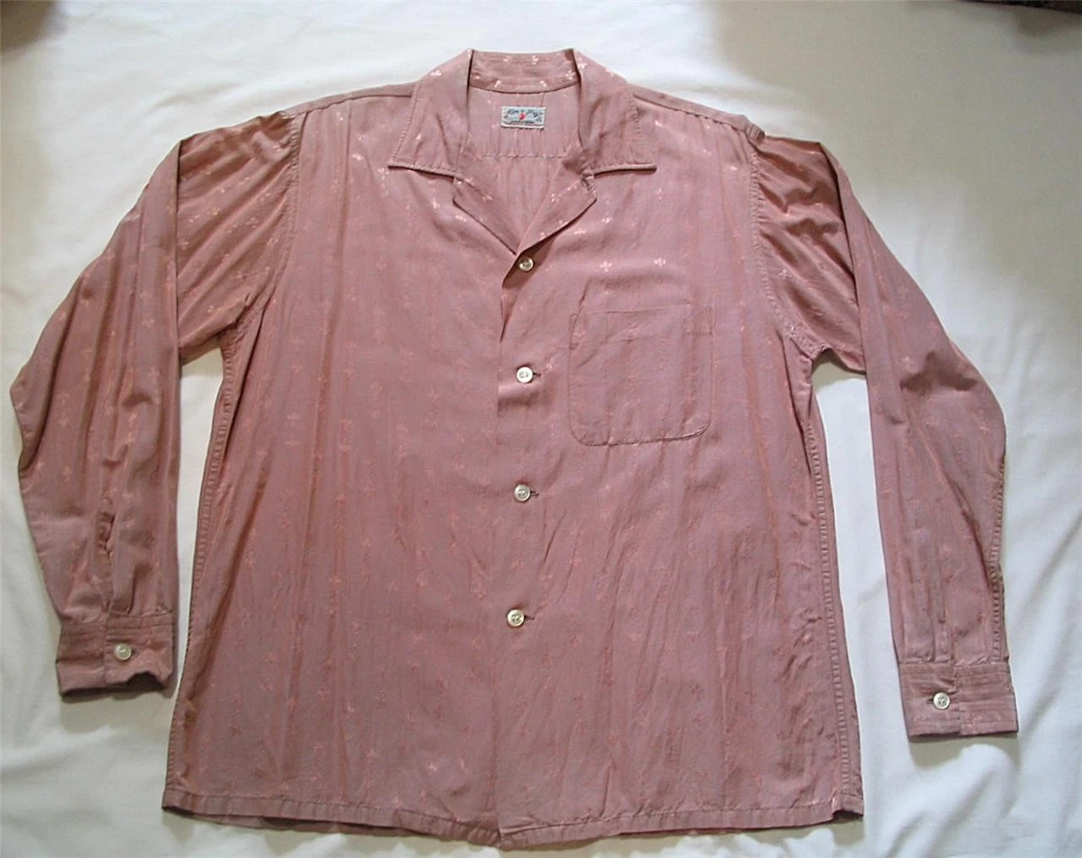 Rockabilly Pink 1950s Vintage Casual Shirts for Men for sale | eBay