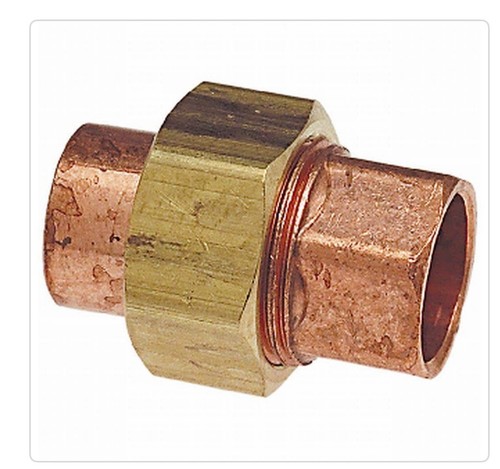 EVERBILT C633WHD12, C633W Union Cup x Cup 1/2-in. Copper Pressure Fitting