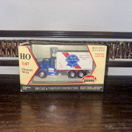 Camión recto fundido a presión HO MODEL POWER 32103 CINTA AZUL PABST | Zustand: New
