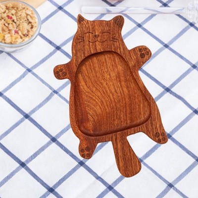 Holz Serviertablett Holz Speiseteller Frühstücksbrettchen Tisch Herzstück