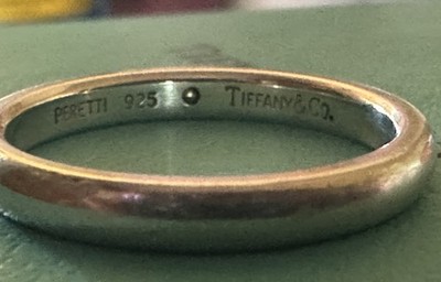 Tiffany & Co. Ring Elsa Peretti Stacking Band 1P Diamond SV 925