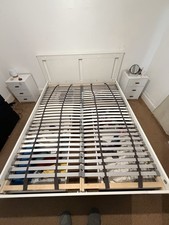 IKEA Brimnes King Size Bed Frame with 4 Large Storage Drawers, White