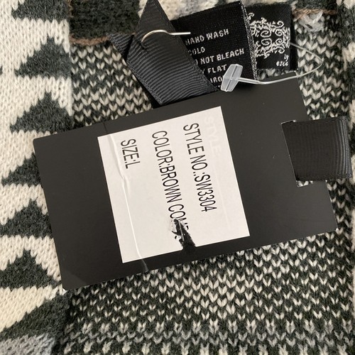 Oliver.O Womens Cardigan Aztec Print Anthropologie Western Southwest Large NWT - Picture 5 of 10
