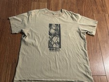 UNIQLO UT Attack on Titan T Shirt Mens L Eren Yeager Anime Manga Graphic Tee
