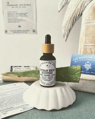 30mls 'OCEAN SKIN SOOTHE' Aloe Vera Calendula After-Sun 100% Pure Essential Oil