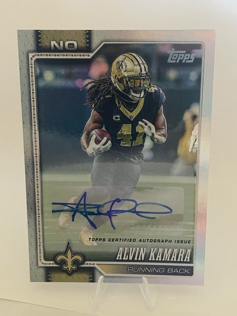 Topps Alvin Kamara New Orleans Saints NO-149 Autograph Insert 2025