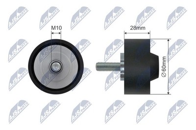 Für NTY RNK-AU-039 PULLEY IDLER V-BELT