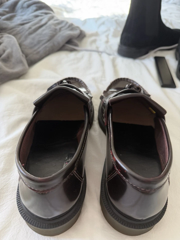 Men’s Dr Martens Brown Leather Tassel Loafers Size 8 - Never worn - Image 4 of 4