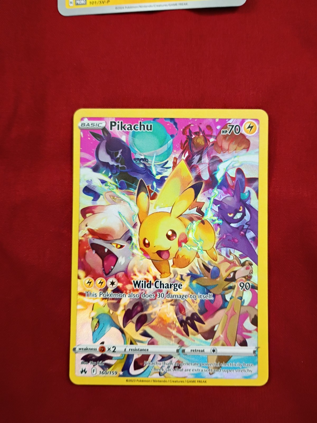 Pikachu 2023 Sword & Shield: Crown Zenith #160/159 Holo (Secret
