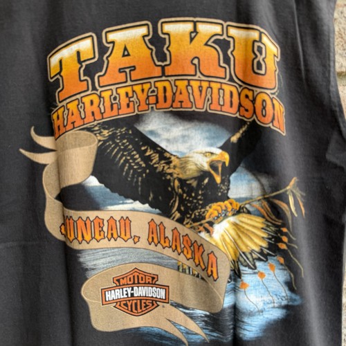 🍒💣 Harley-Davidson Taku Juneau Alaska Muscle Style Tank Top T-Shirt