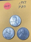 1943 PDS Lincoln Wheat Cent #1329