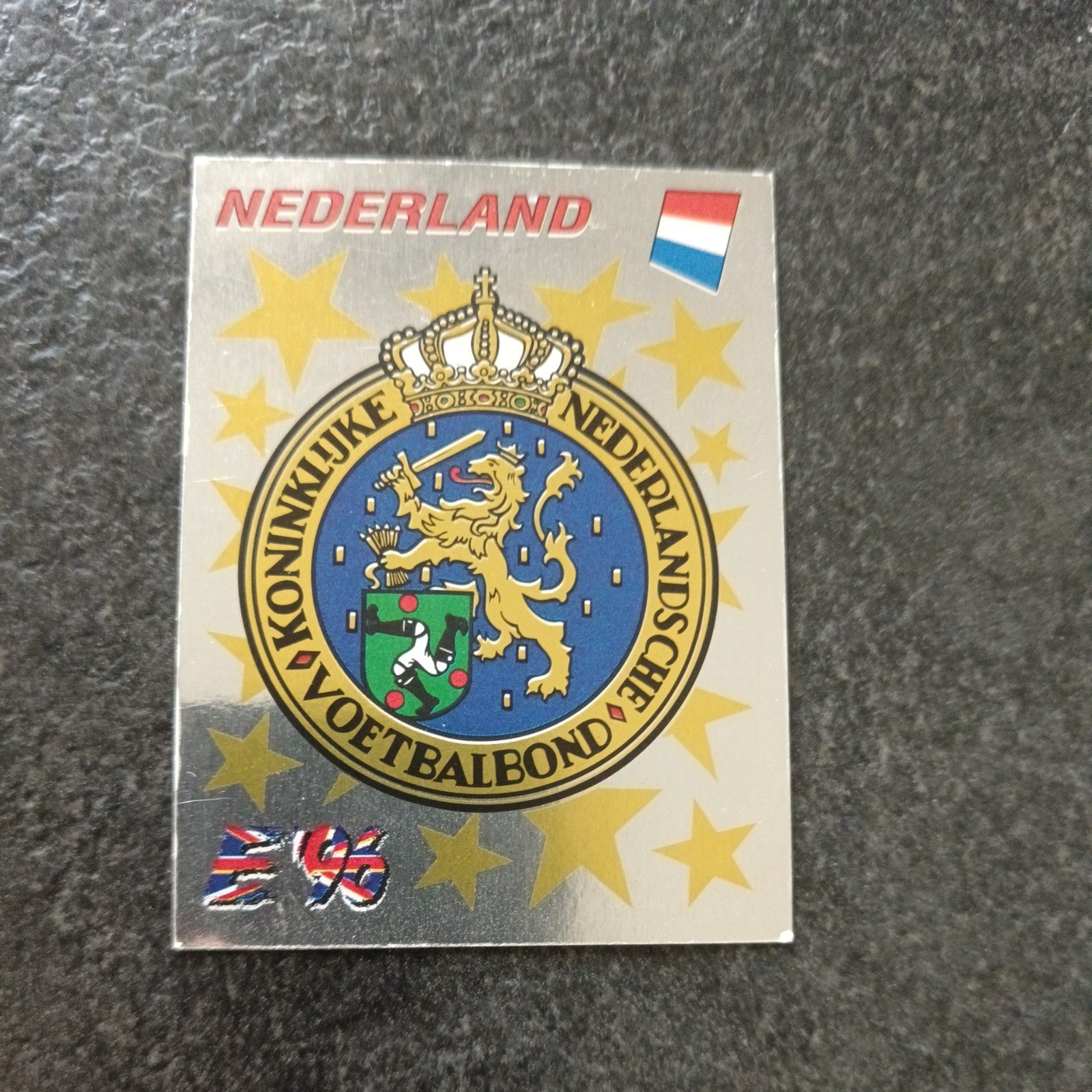Figurina Calciatori Panini Euro '96 1996 #75 Scudetto Nederland Olanda