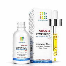Aceite Drenaje Linf tico Facial Para Gua Sha, Jojoba Y Coco, 1 Fl Oz