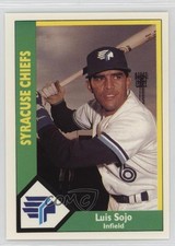 1990 CMC AAA Syracuse Chiefs Green Back Luis Sojo #18 0h1