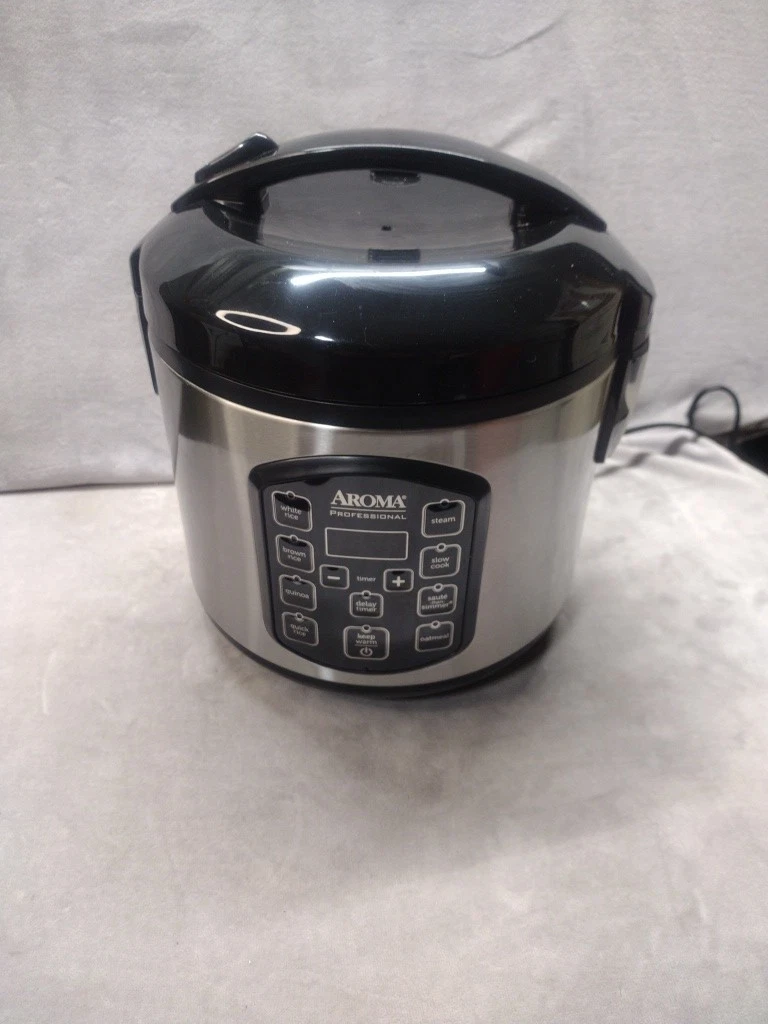 Aroma 8 Cup Rice Cooker 2Qt Stainless Steel Multi Cooker ARC-954SBD
Opens in a new window or tab